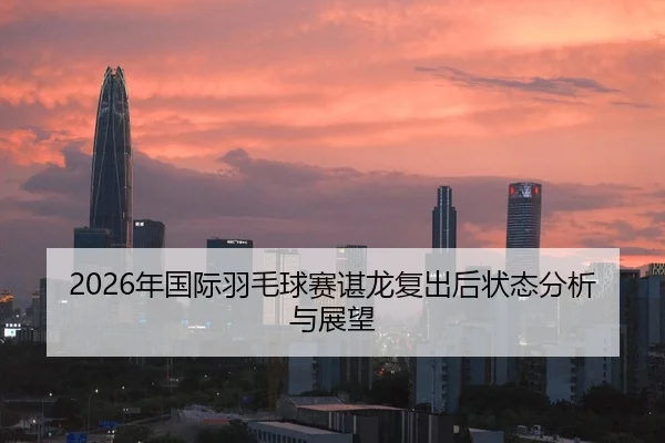 2026年国际羽毛球赛谌龙复出后状态分析与展望